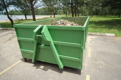 West London commercial space being cleaned by rubbish clearance experts